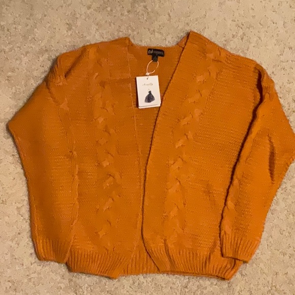 Mustard Yellow Cardigan - Picture 1 of 3